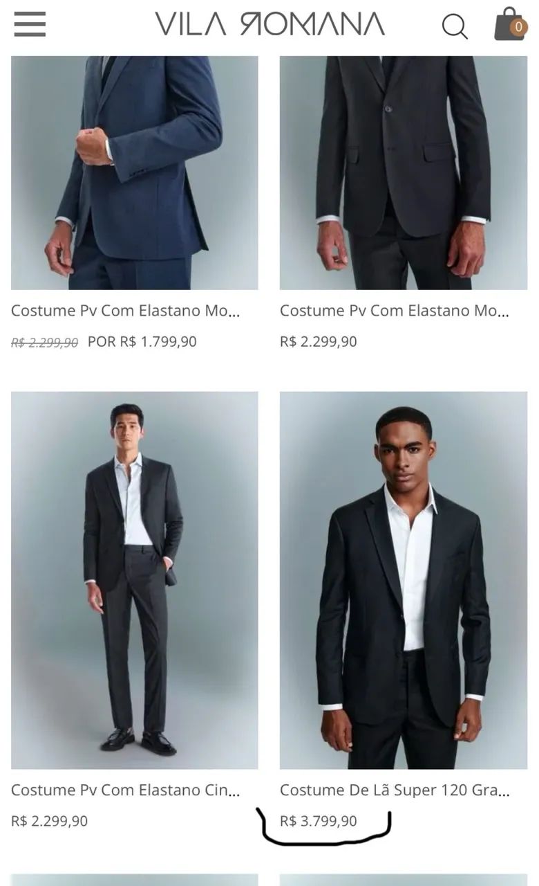 Vendo terno e calça vila romana super 120s  - Foto 3