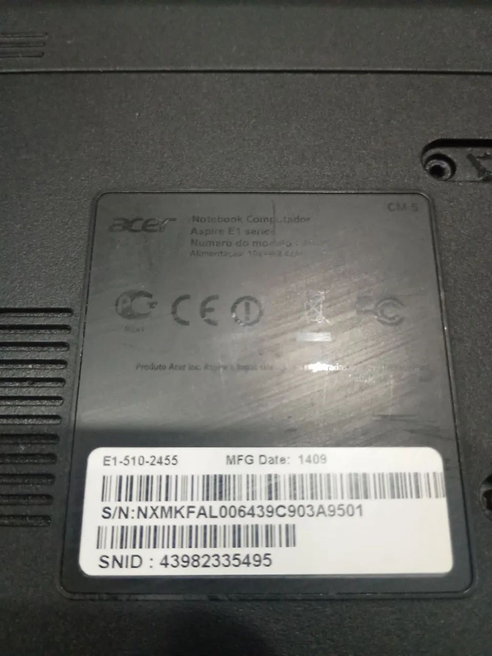 Notebook Acer modelo z5we3  retirar peças  - Foto 5