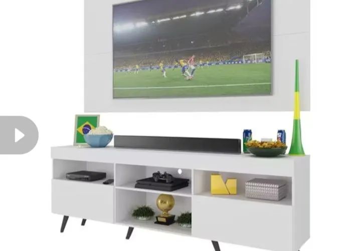 Rack suspenso branco com painel  - Foto 2
