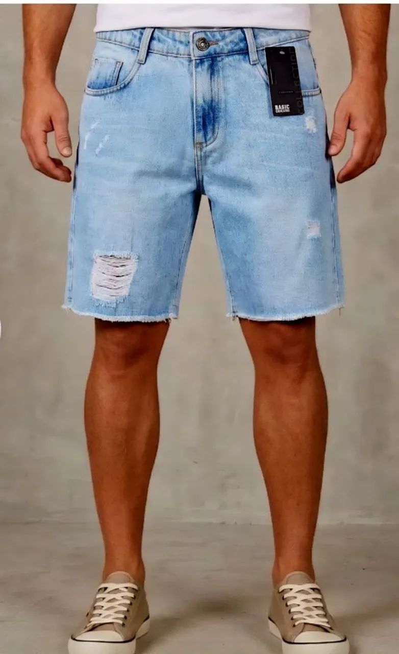 Bermuda jeans masculina  - Foto 2
