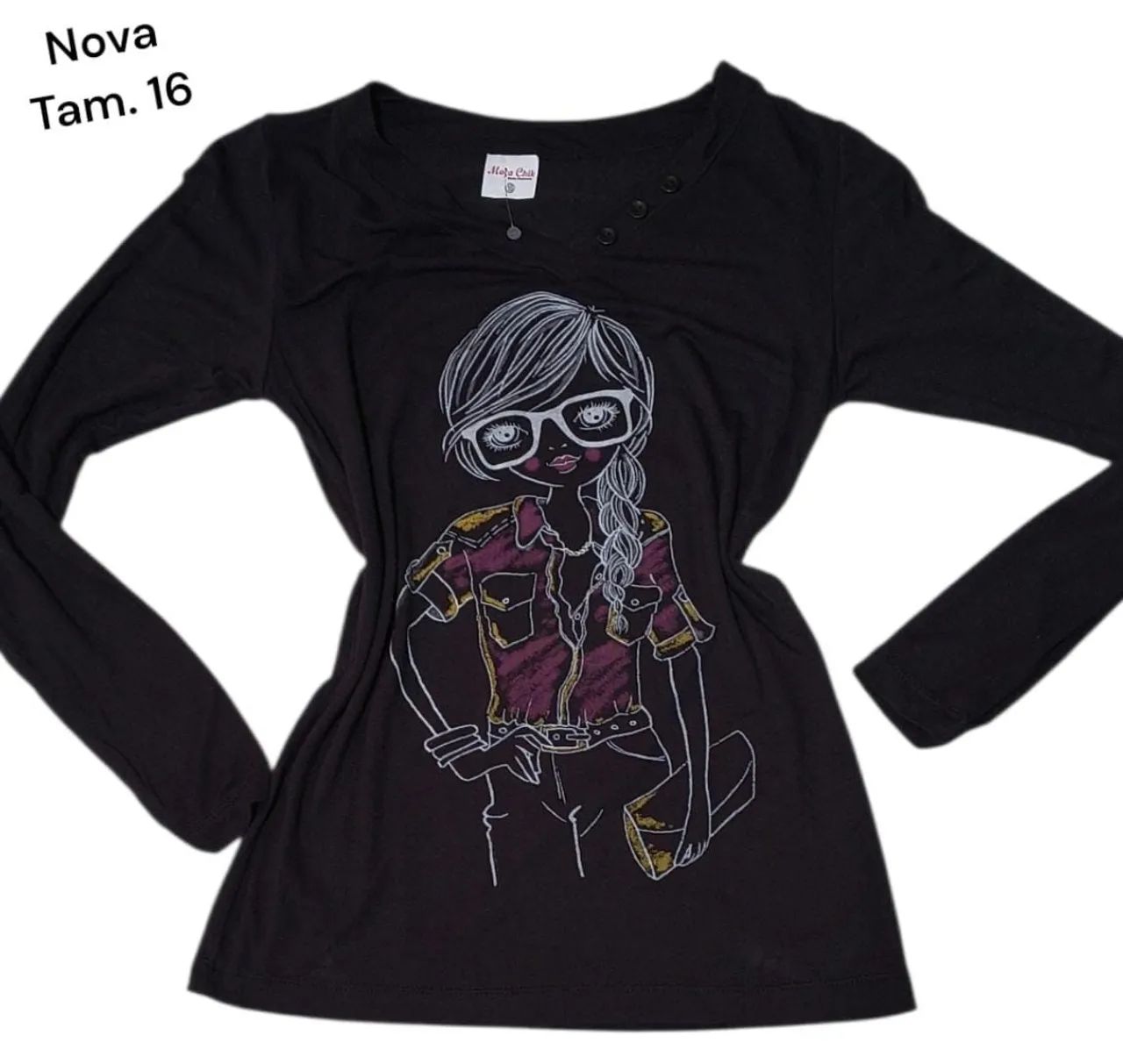 Blusas manga longa.      R$10 cada - Foto 2