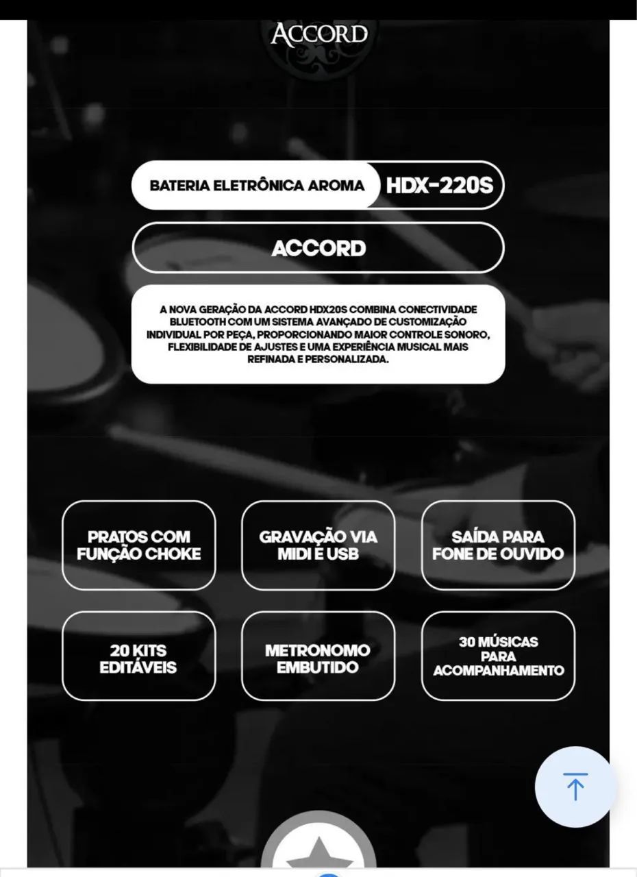 Bateria Eletrônica Accord - Foto 4