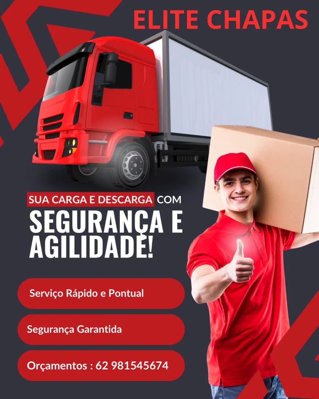 CHAPA / AJUDANTE DE CARGA E DESCARGA  - Foto 2