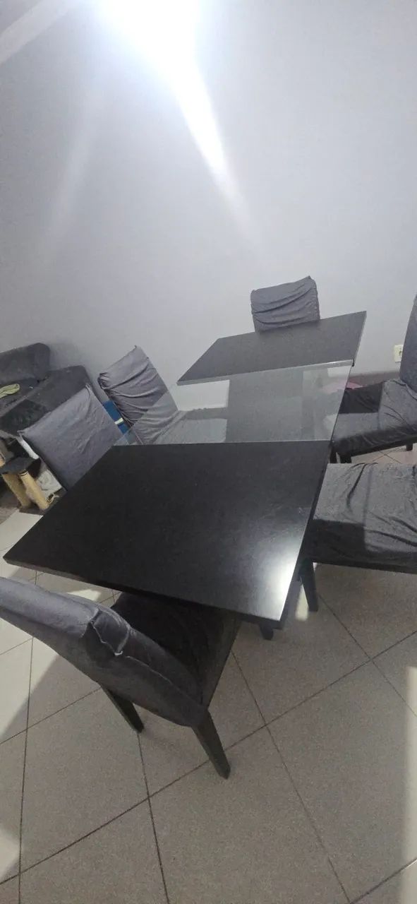 MESA DE JANTAR 6 LUGARES + 6 CADEIRAS - Foto 2