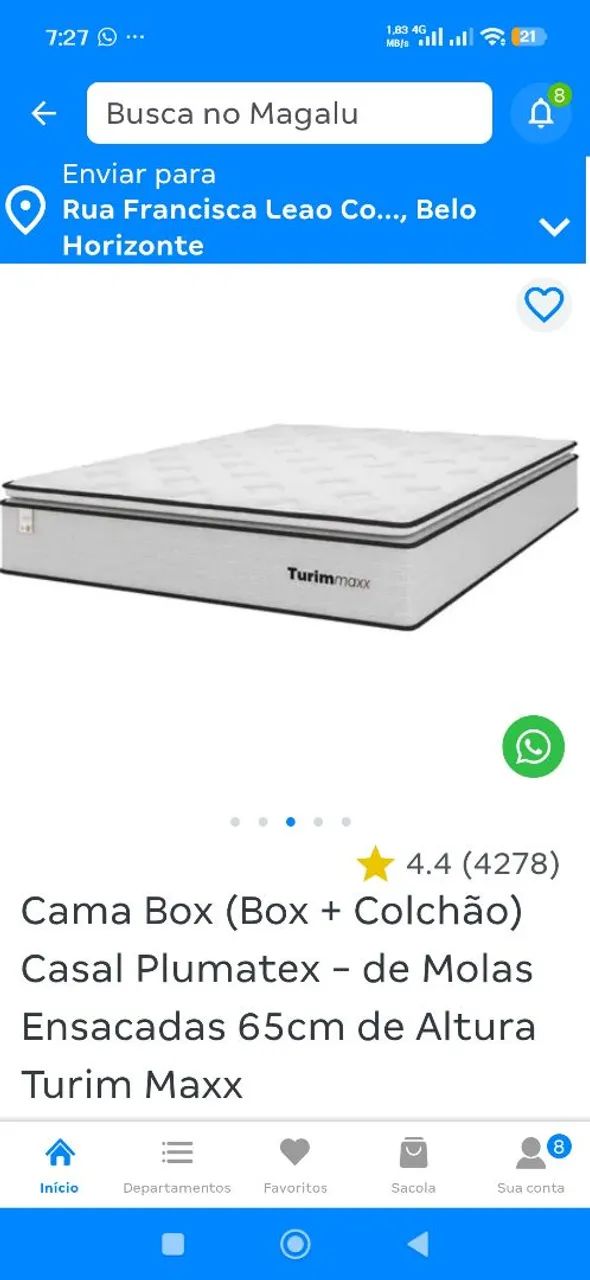 Cama box de mola ensacada - Foto 4