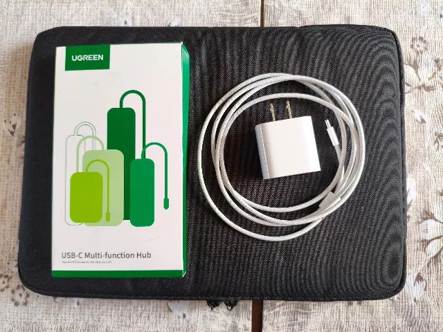 Macbook Neo Prata 8Gb 256Gb Cabo Carregador Case e Hub USB Ugreen  - Foto 3
