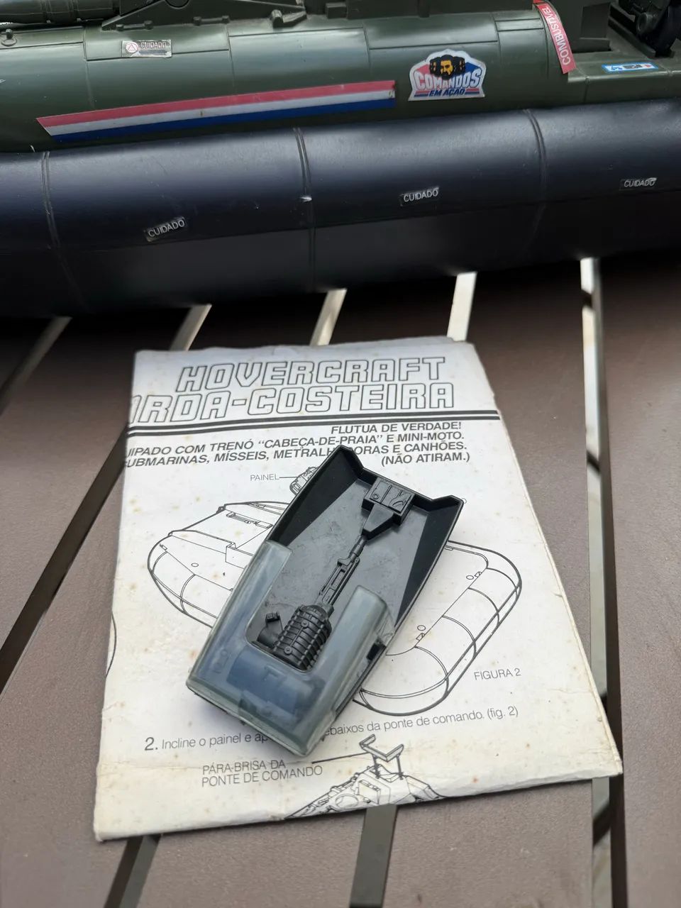 CACAMO出品 Comandos em Ação Hovercraft Guarda Costeira - 1988 - Com caixa e