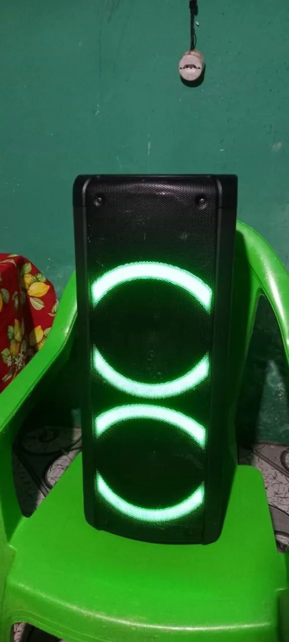 Caixa de som pulsebox 600w com leds - Foto 3