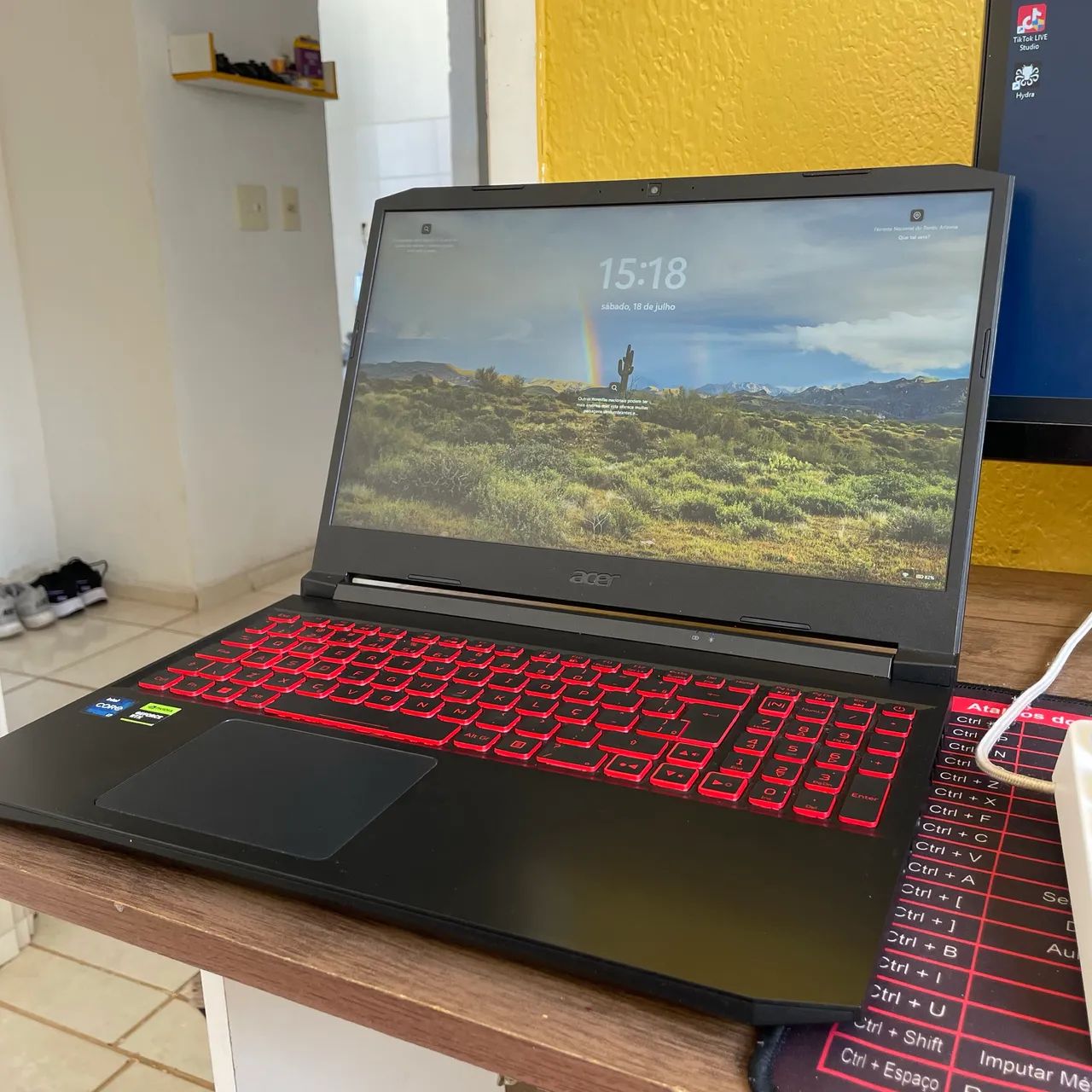 Notebook acer nitro5 com i7 11800H e RTX 3050 - Foto 2