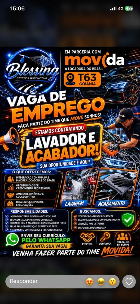 Vaga lavador e acabamento  - Foto 2