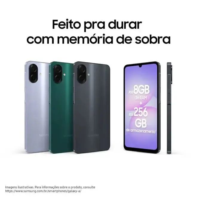 Celular Samsung A07 256GB 8ram Lacrado - Foto 3