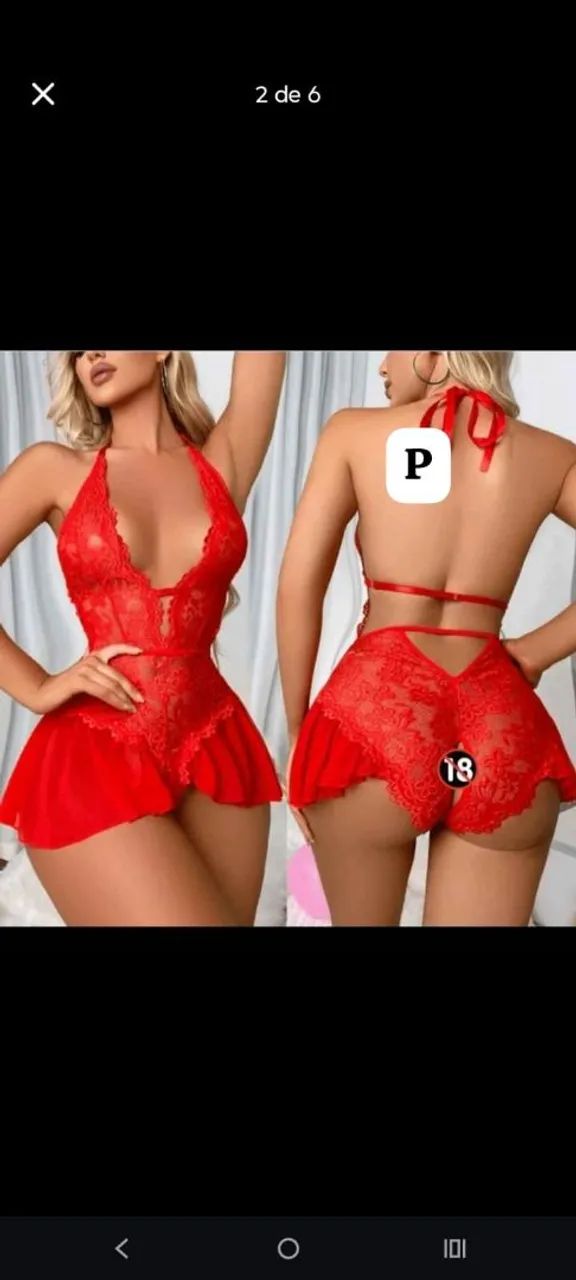 Body lingerie renda 