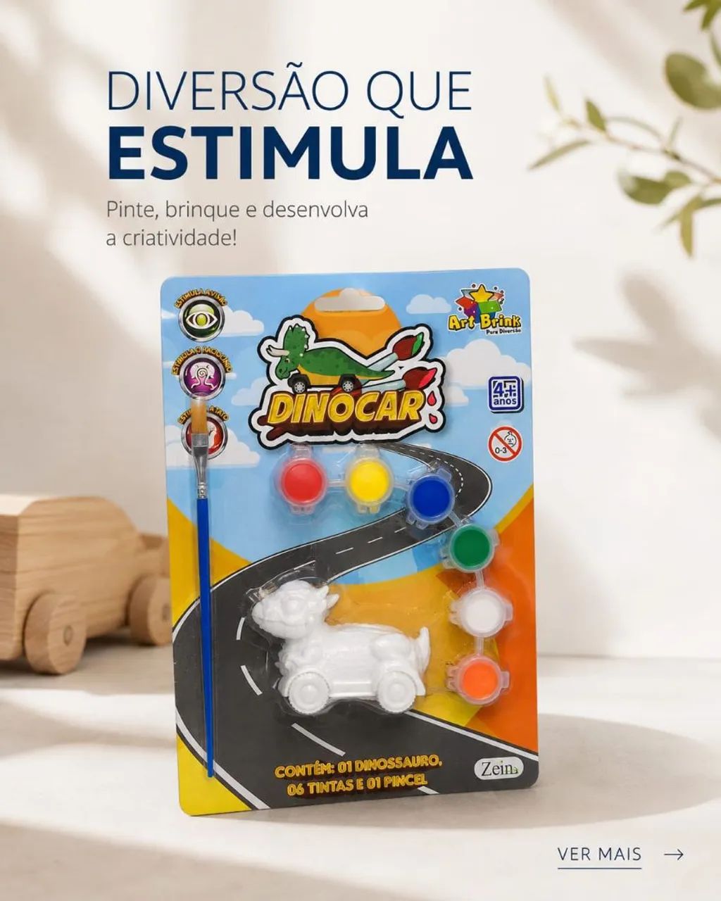 DINOCAR: pinte, brinque e se divirta! - Foto 2