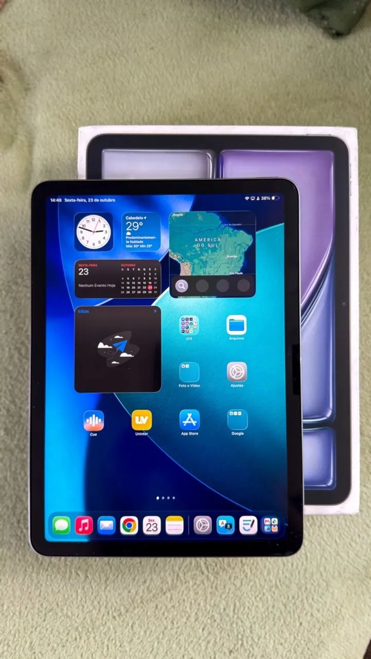 iPad Air CHIP M3 - Impecável + Película Paperlike - Foto 5