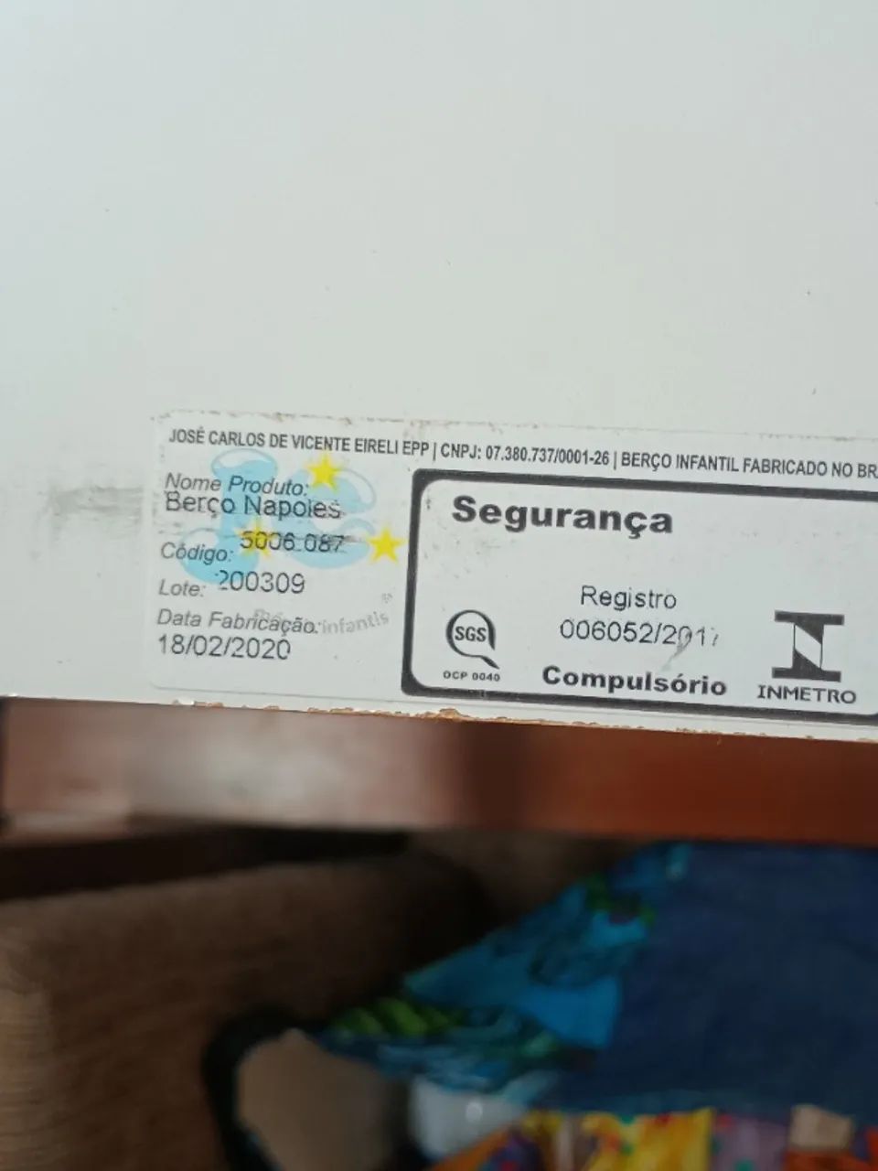Vendo berço!