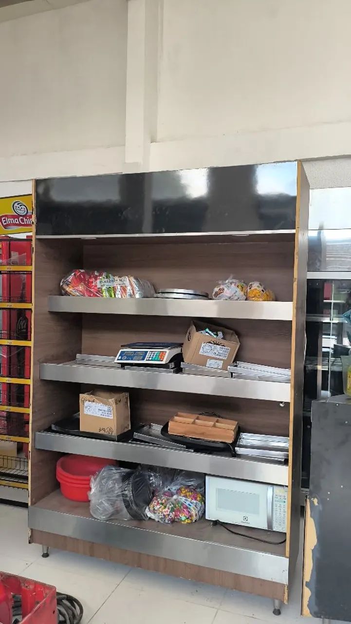 vende-se freezer, balcão, prateleiras - Foto 3