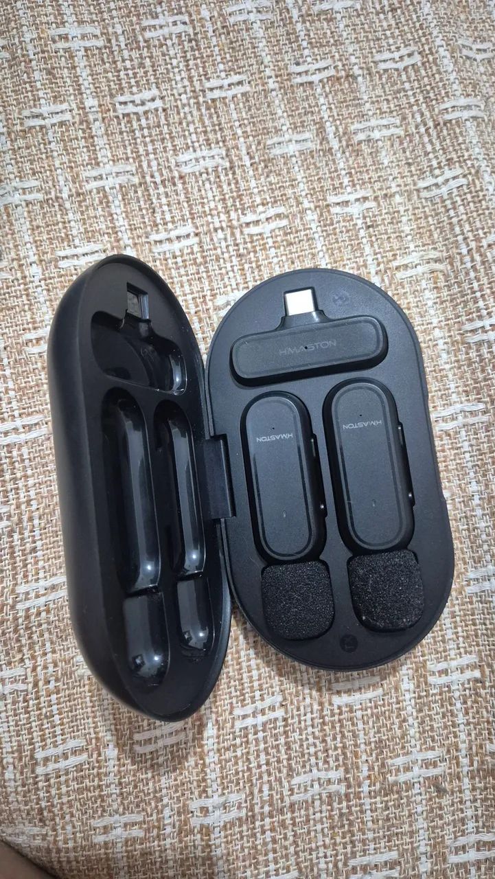 Microfone De Lapela Duplo Hmaston