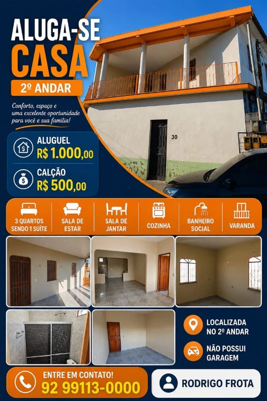 Casa de 3 quartos no Nova Esperança 