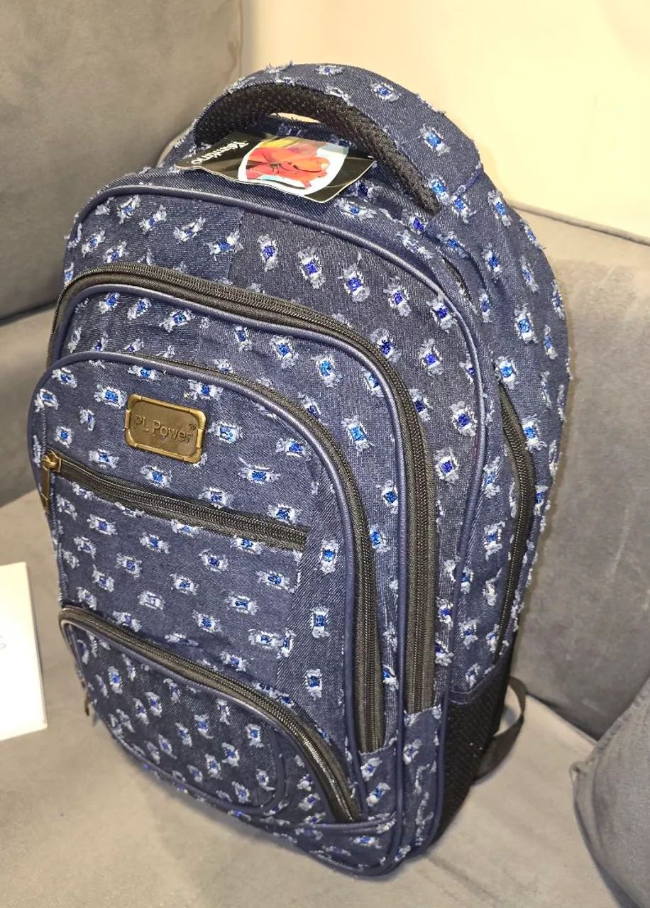 Mochila Jeans Nova - Foto 3