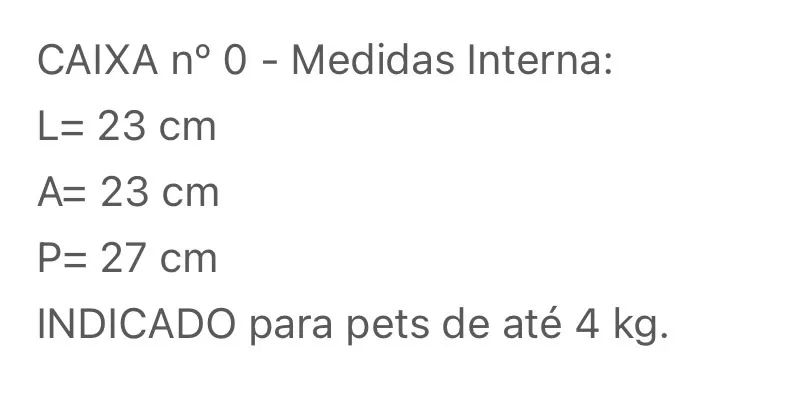Caixa de transporte para Pets Mini  - Foto 4