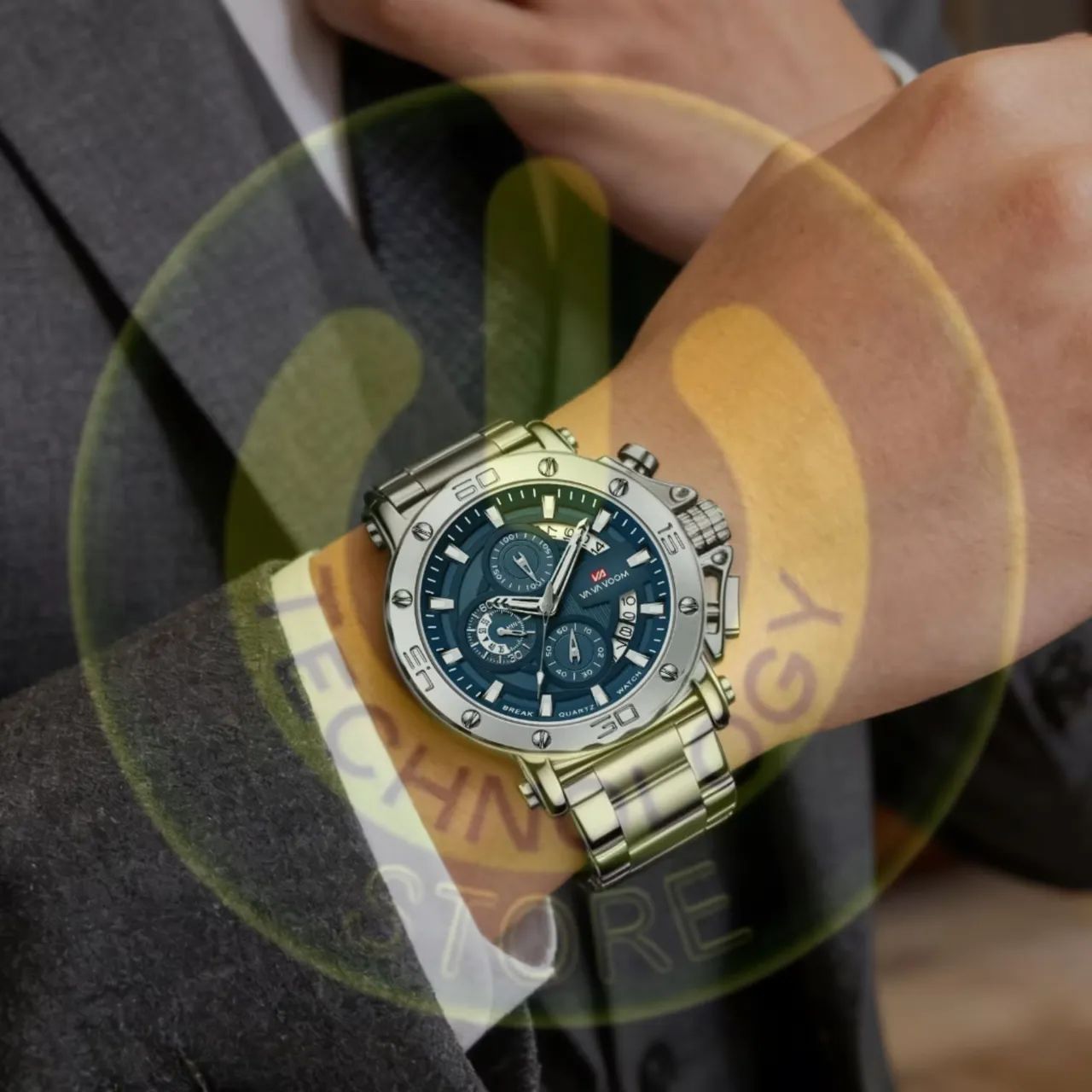 Relógio Masculino Exclusivo - Robustez e Elegância - Foto 2