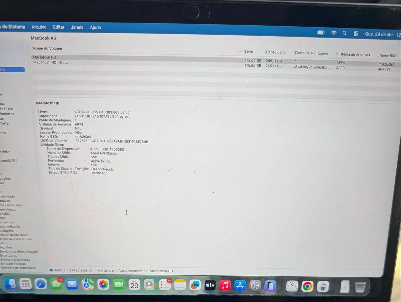 MacBook Air 13? (2020), chip Apple M1, 8 GB de RAM e SSD de 256 G - Foto 3