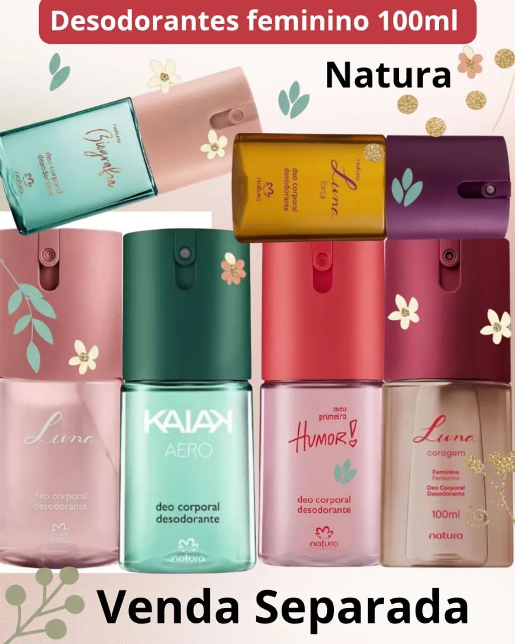 Deo corporal desodorantes masculino e feminino- Natura  - Foto 2