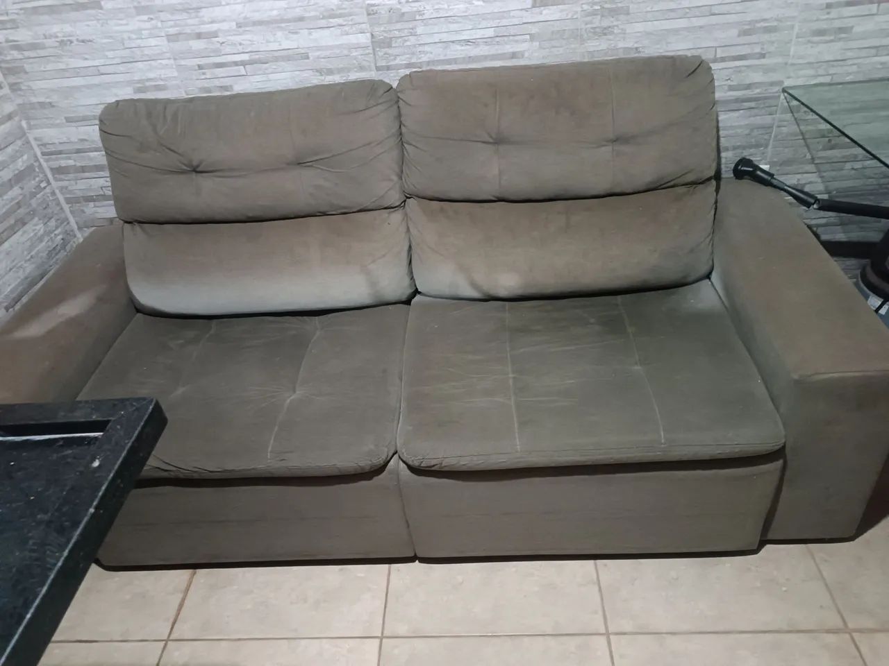 Sofácama 3 lugares reclinável
