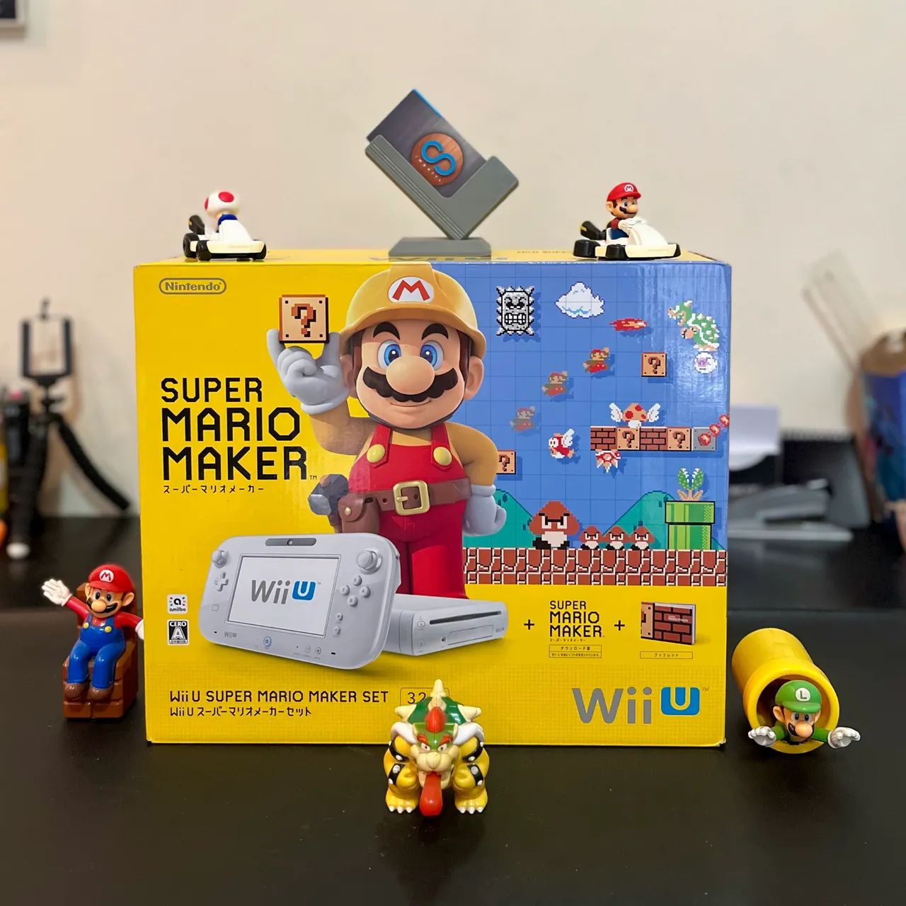 Nintendo Switch Wii U Super Mario Maker Set 32GB Nintendo Wii U Super Mario Maker Set 32GB Branco - Novo | Item de