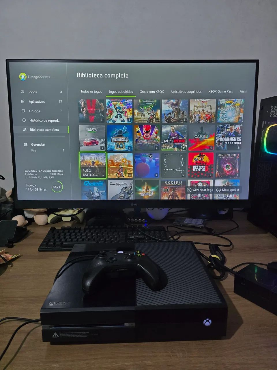 Xbox One + Conta com vários jogos - Foto 5