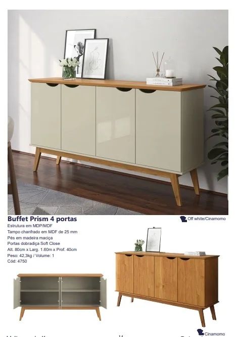 Buffet 4 portas 