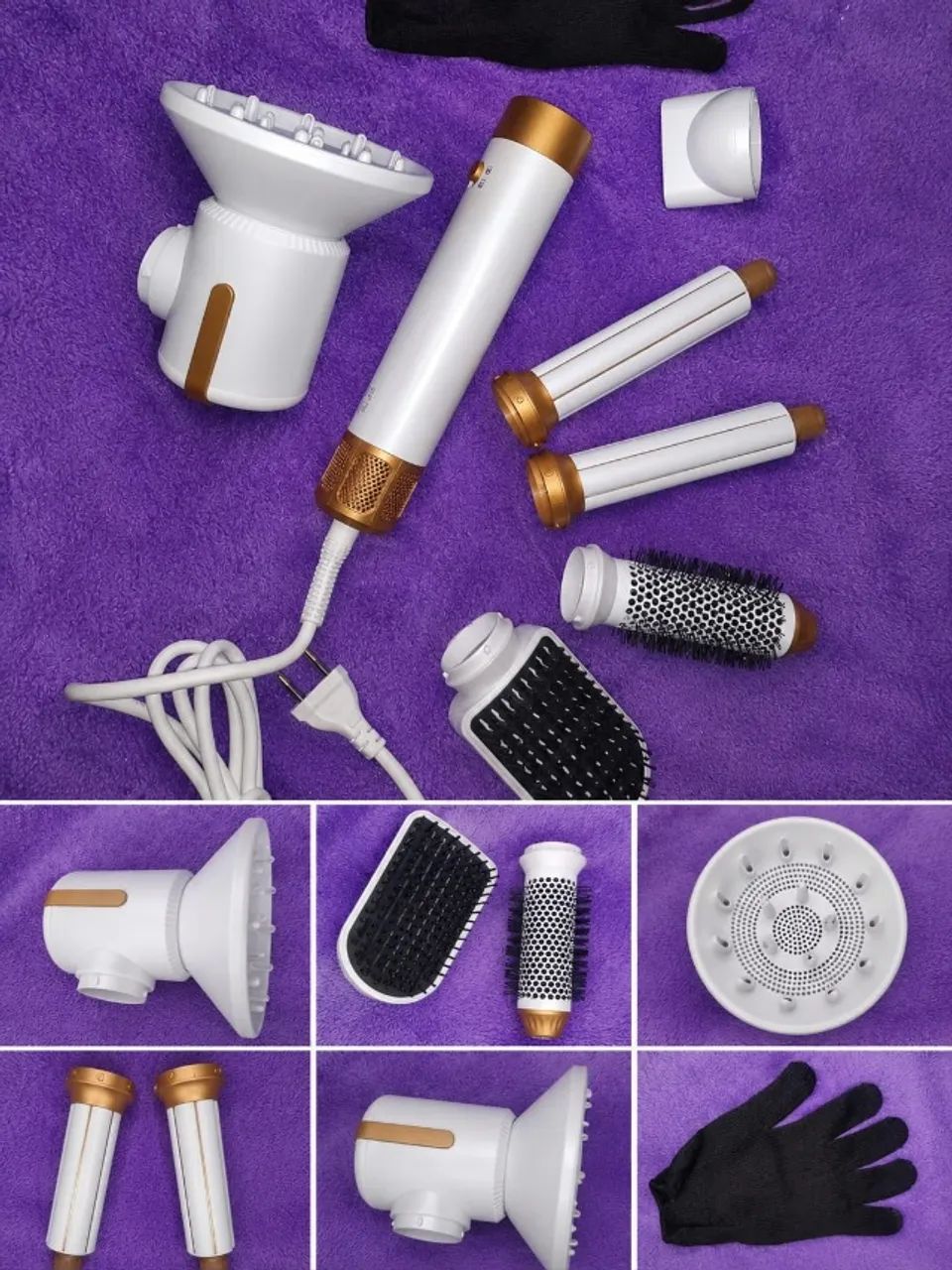 Secador De Cabelo 5 Em 1 Conjunto.