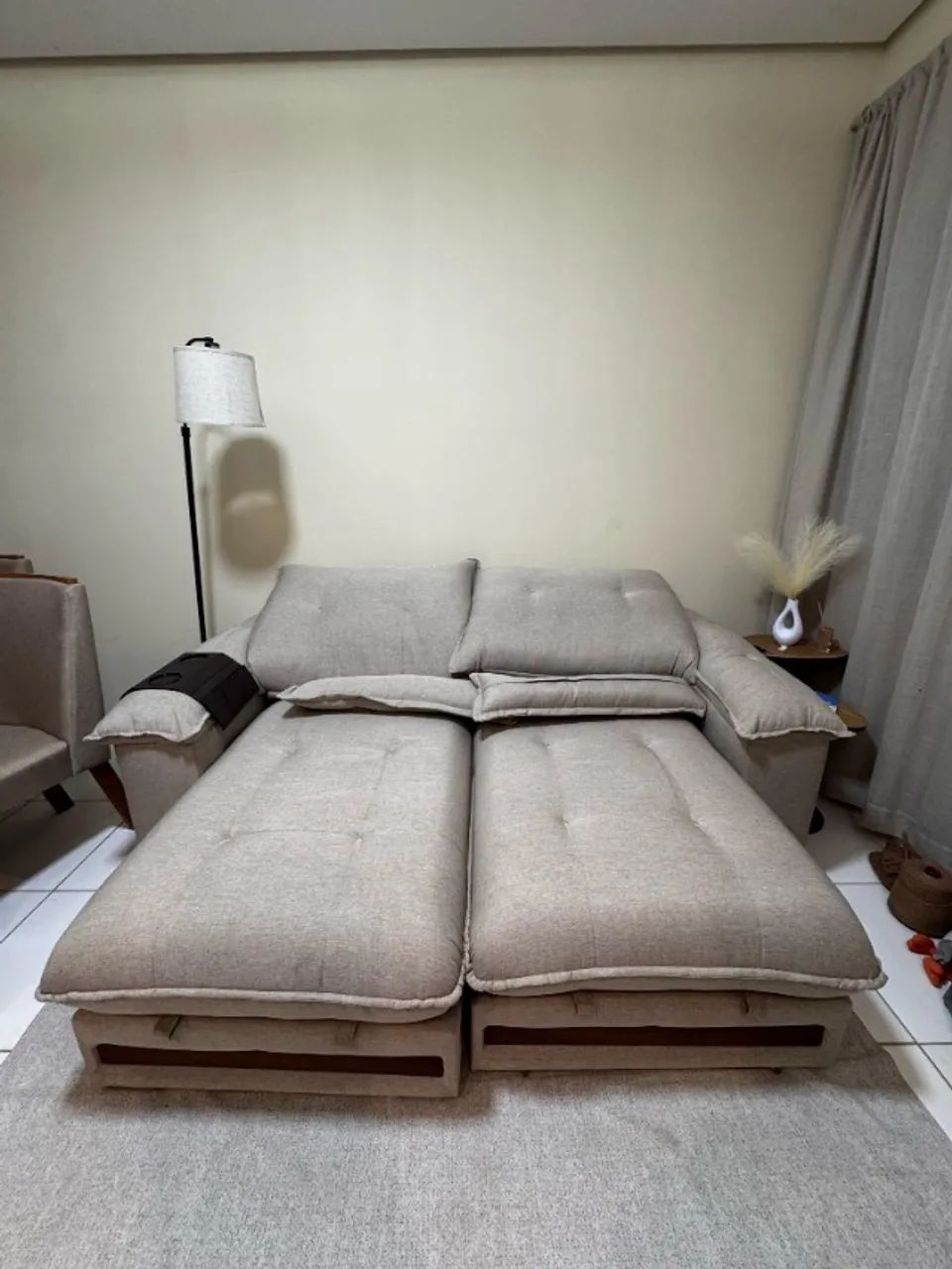  SOFÁ RETRÁTIL IMPERMEÁVEL 2.10 ? PRATICAMENTE NOVO! - Foto 3