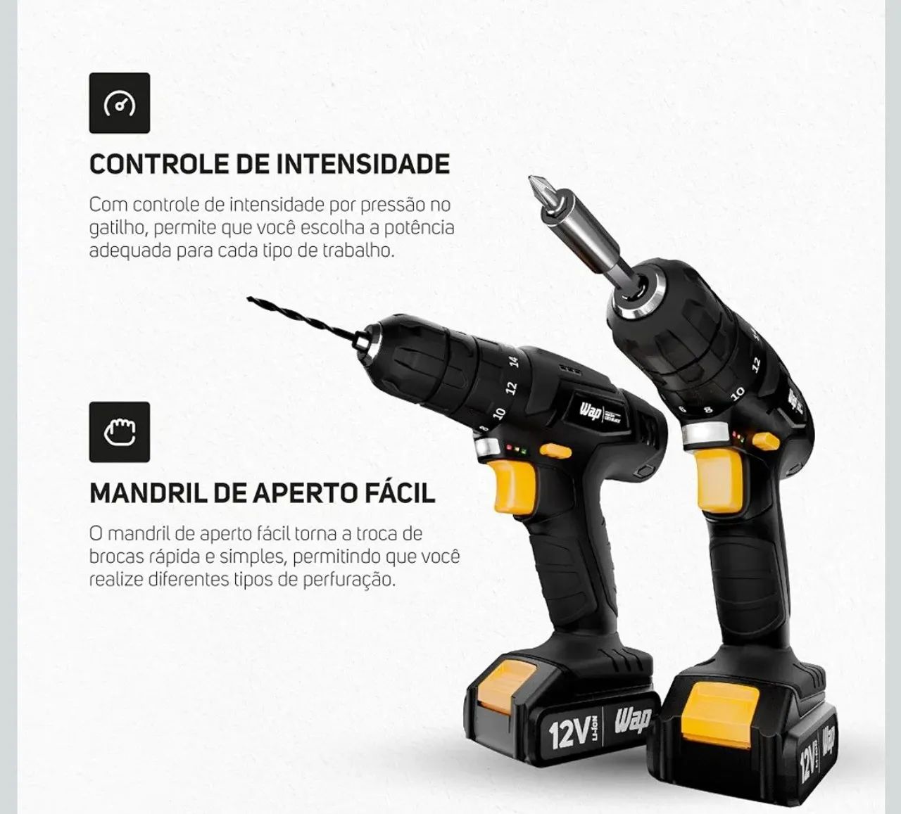 furadeira e parafusadeira wap nova - Foto 2