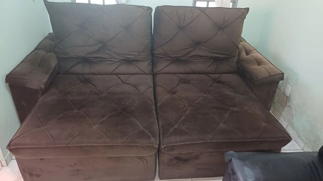 Vendo sofá retrátil e reclinável  - Foto 2