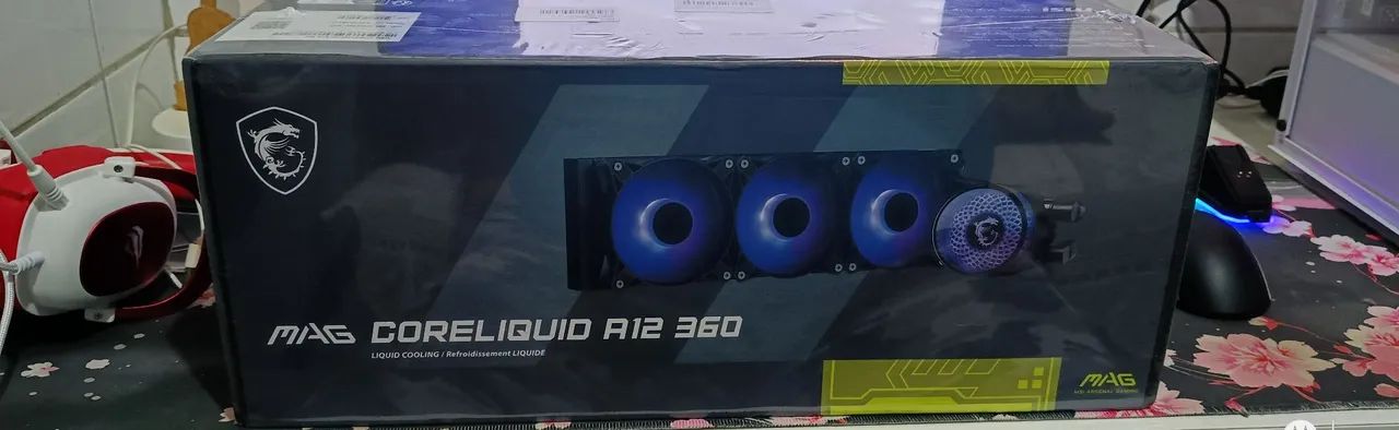 Water Cooler 360mm MSI MAG A12 RGB para CPU INTEL/AMD 
