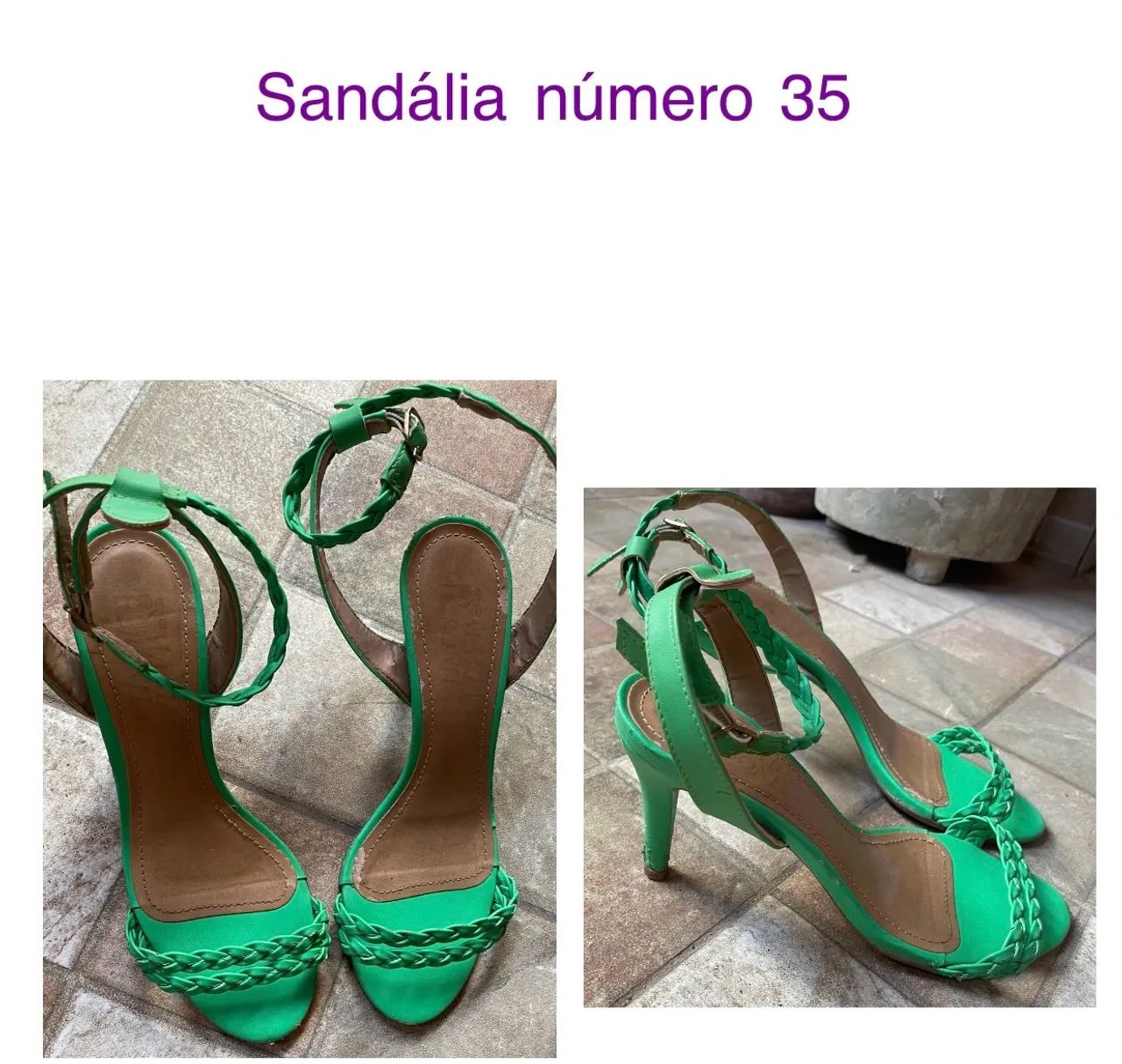 Sandália número 35 