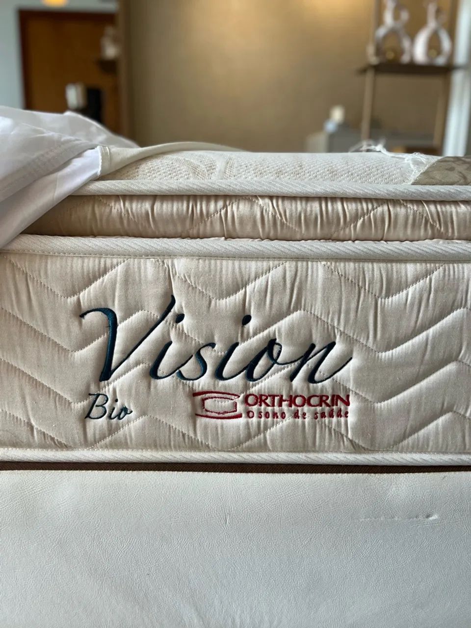 Cama Box + Colchão Orthocrin Vision Bio + Protetor - Foto 3