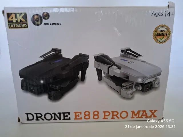 Drone E88 Pro com Câmera - Usado - Sem GPS - Foto 2