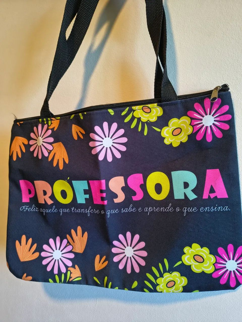 Bolsa professora lona espaçosa 