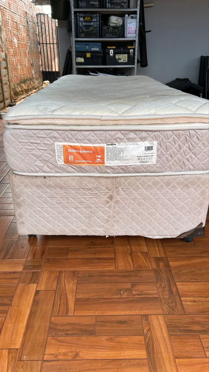 Cama Box Solteiro Umaflex modelo Roma com molas ensacadas - Foto 2