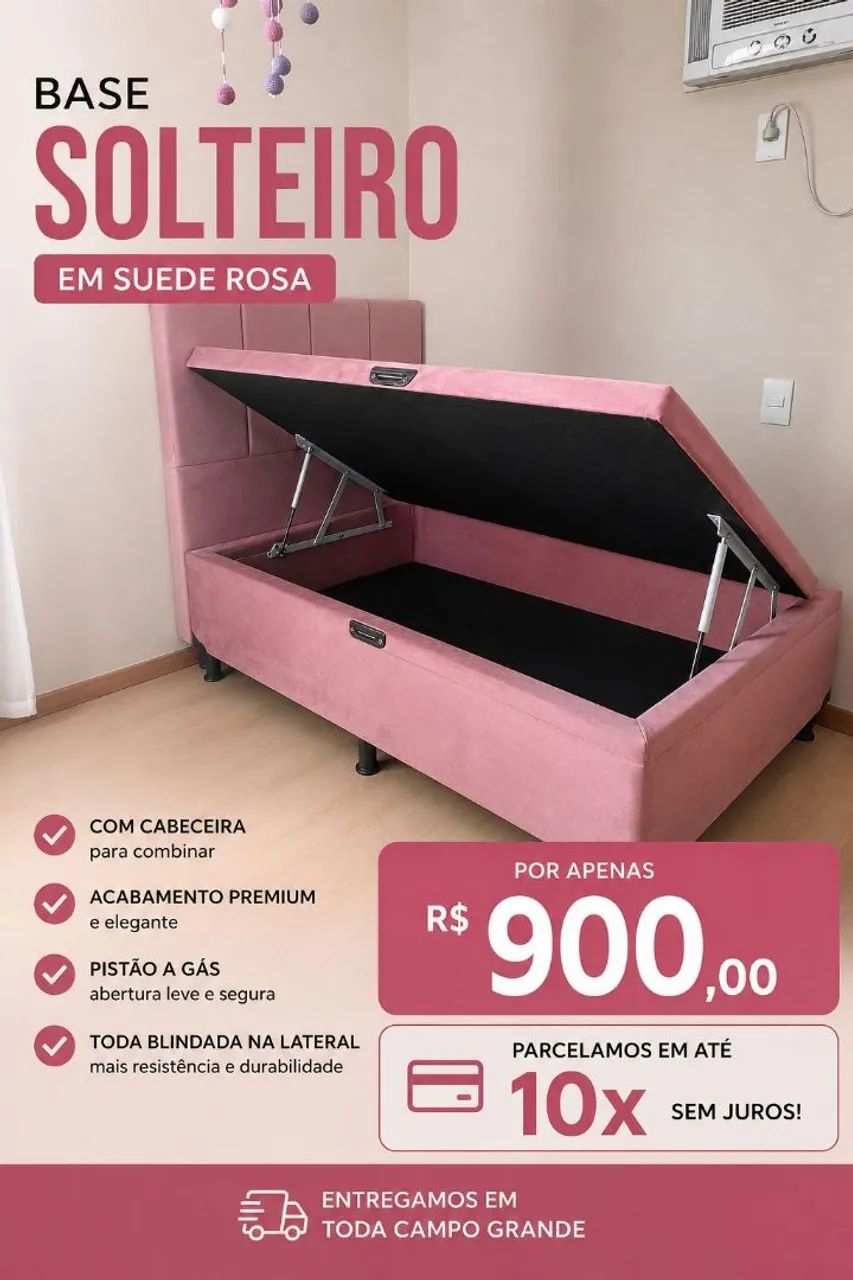 Base baú  Solteiro