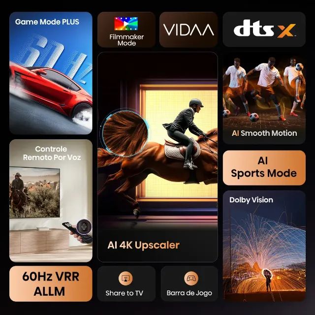 SmarTV 65 polegadas Hisense Nova na Caixa - Foto 4