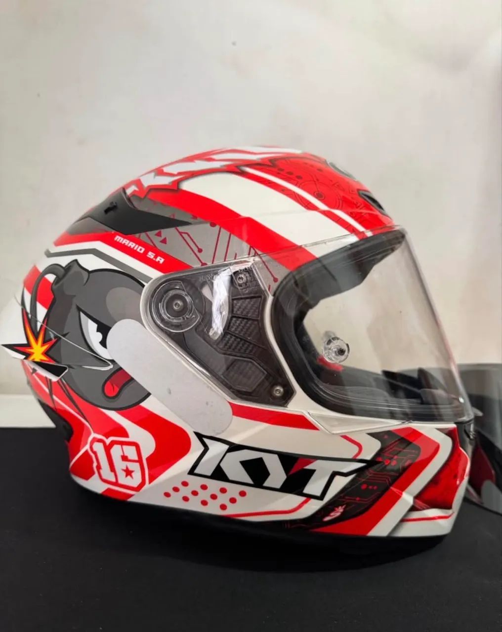 Capacete Kyt TT Course tamanho 58 - Foto 4
