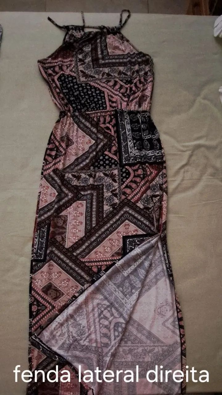 Vestido longo em malha - Foto 3