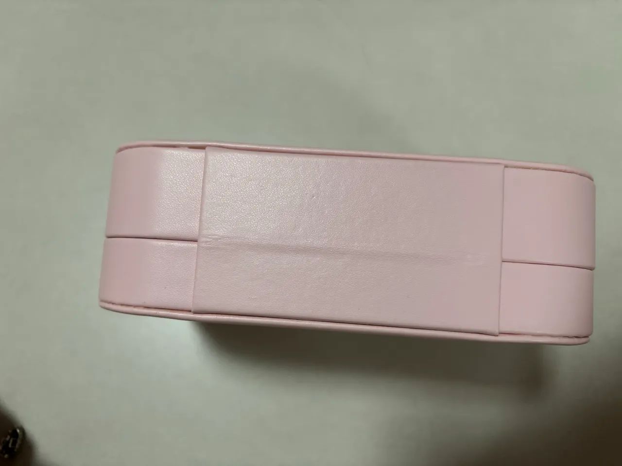 Porta joias couro e veludo rosa  - Foto 4