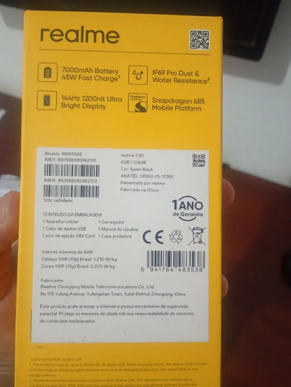 Celular realme c85 128 gb 8 ram  - Foto 5