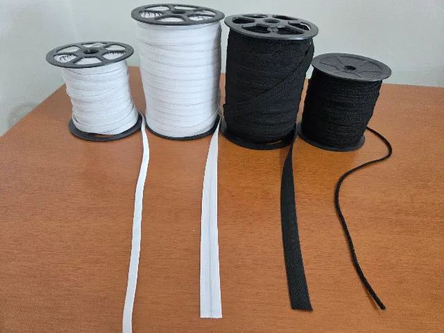 Elásticos para costura - Kit 4 rolos - Foto 2