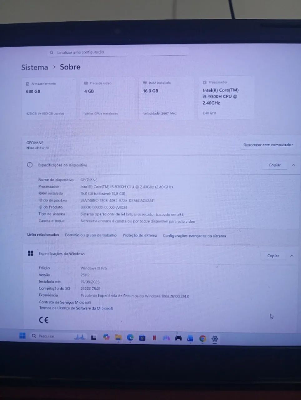 Notebook gamer Acer nitro - Foto 3