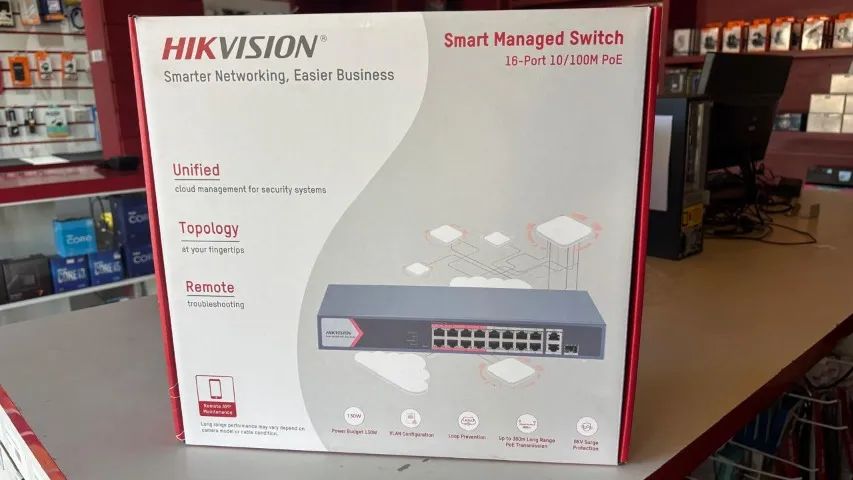 SWITCH 16 CANAIS DS-3E1318P HIKVISION